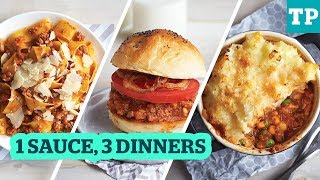 1 Bolognese Sauce, 3 Dinners