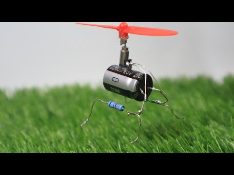 How to make Vibrating Helicopter with Capasitor/flycam mini tự chế long hồ trân