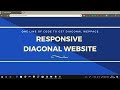 Responsive Diagonal Website Design Tutorial | Diagonal Background CSS | Angled Website Design