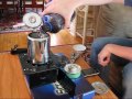 Percolator on a camp stove