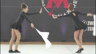 Majorettes 'Dziewczęta Z Buławami' - Drezdenko / Mażoretki | Duo-Trio Flag Junior | Wschowa 2023