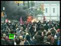 Видео G20 Protests Heat Up: Video of police car fire in Toronto