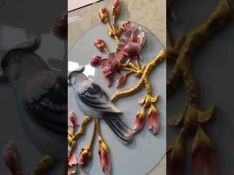 TRANH TREO TƯỜNG 3D THỦY TINH Điểu Thoại