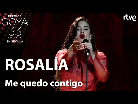 Rosalía canta &#039;Me quedo contigo&#039; | Goya 2019