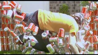 Crashing through 200 Coke Cans - The Slow Mo Guys