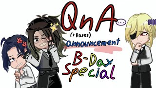 Q&A Dares Video Announcement Birthday Special Moriarty The Patriot Gacha Slight Sherliam
