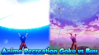 Goku vs kid Buu! Anime Fight Recreation! - Dragon Ball Xenoverse 2