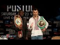 Terence Crawford vs. Viktor Postol COMPLETE Press Conference & Face Off Video