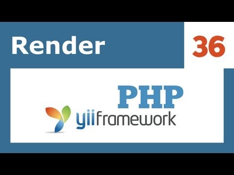 Yii Framework PHP - 36: Render y render partcial