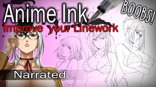 Prison School Anime Drawing ~ Inking (Narrated)