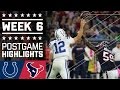 Colts vs. Texans (Week 6) | Game Highlights | NFL