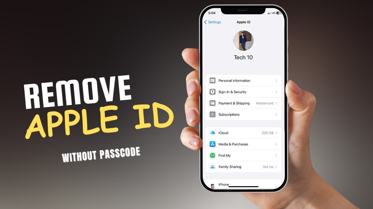 How to Remove Apple ID Account without Password 2024 How to Remove Apple ID Account without Password 2024