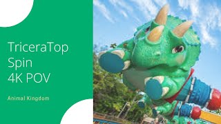 TriceraTop Spin 4K POV | Animal Kingdom, Walt Disney World, Florida | May 11, 2018