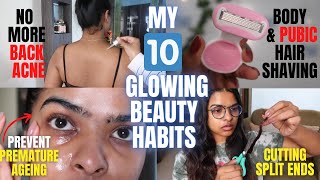 10 Everyday Beauty Habits For Glowing Skin, Body & Hair Bikini Body Shaving, Dandruff, Back Acne