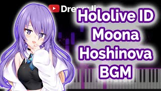 Moona Hoshinova BGM - Under The Starry Sky 星空の下で  [Hololive ID] Piano DrewyJin