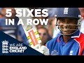 5 Sixes In A Row! Mascarenhas Smashes Yuvraj  | England v India 2007 - Highlights