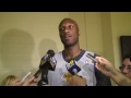 Phil Jackson and Lamar Odom on trying to finish first in the West; Andrew Bynum's improved play