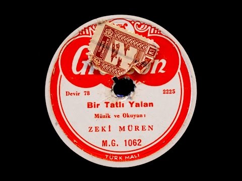 Zeki Müren -  Bir Tatlı Yalan - GERÇEK TAŞ PLAK KAYDI