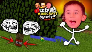 EGOMEN DELİRDİ :D ve EKİP TROLL ! - EKİP Minecraft ÖĞRENİYOR