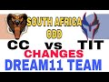 CC vs TTN South Africa ODD| Playing 11| Team News CC vs TTN South Africa ODD| Playing 11| Team News