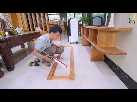 Tủ trang trí phòng khách đẹp |Thợ mộc chia sẽ cách làm /Carpenter Furniture