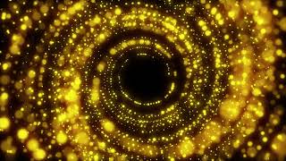 Golden fire particles black screen effects | black screen effect, Circles Abstra
