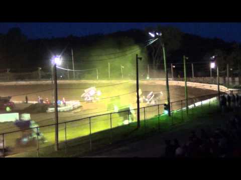 Susquehanna Speedway Park 410 Sprint Car Highlights 5-12-13