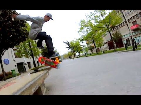 FRONTSIDE BOARDSLIDE NOLLIE BIGGER HEEL OUT!?! Arturas Jendovickis