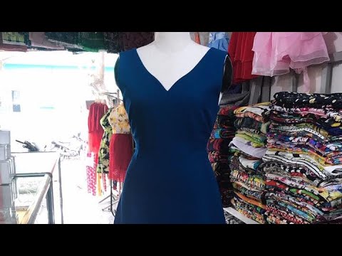 Cắt đầm xòe cổ tim sát nách 💋💋💋