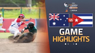 Highlights Australia Vs Cuba Wbsc U-18 Baseball World Cup 2025