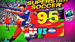 Pes 95 Game Play ᴴᴰ نجرب لعبة الانجليزية ضد الارجنتين