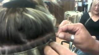 100% Human Hair Extensions Before & After Micro Ring Weft Northern Ireland