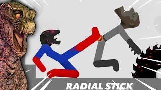 Stickman Dismounting But Its Godzilla And Kong