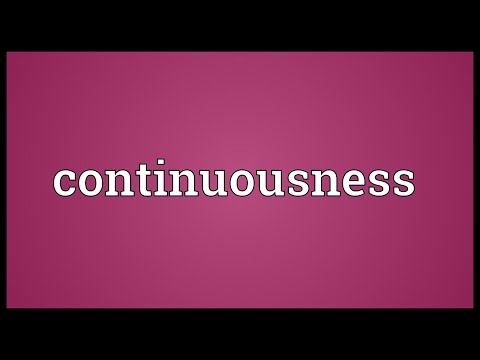 Header of continuousness