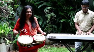 Manike Mage Hithe Instrumental Cover Mother, Daughter And Son