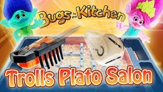 Trolls Poppy And Branch Play Bugs In The Kitchen Game And Trolls Plato Salon