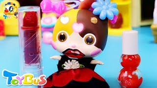 小貓咪做魔法口紅 | 寶寶玩具 | 兒童玩具 | 玩具巴士 | 學顏色