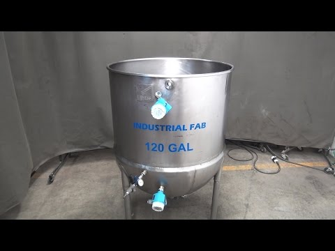 Industrial Fab 120 Gallon 316 Stainless Steel Jacketed Kettle