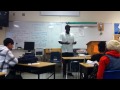 Cephus Uncle Bobby Johnson speaking at Oakland High School