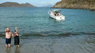 Congrats newlyweds! | Boat Charters from St Thomas to BVI, USVI, Spanish VI. Phoenix Island Charters