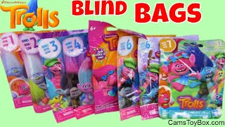 Dreamworks Trolls Blind Bags Series 7 6 4 3 2 1 Light Up Fashions Tags Toy Review Opening