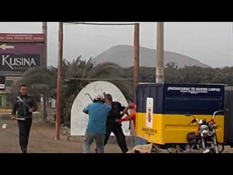 Lima: Serenos de Lurín golpean a trabajadora de limpieza de Pachacámac (VIDEO) Lima: Serenos de Lurín golpean a trabajadora de limpieza de Pachacámac (VIDEO)