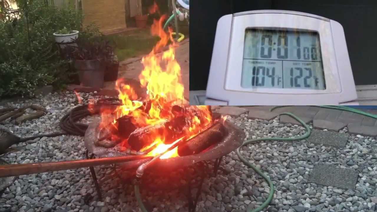 Supercharging My Fire Pit Pool Heater - YouTube