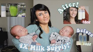 QUADRUPLED my milk supply in FOUR DAYS!! | Increasing Breast Milk Supply Fast