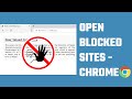 How to access blocked websites with google Chrome? unblock blocked websites | 2023