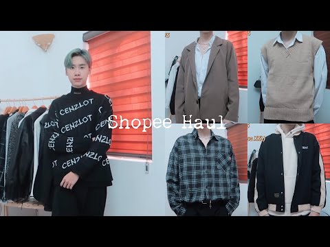 SHOPEE HAUL Lần đầu mua quần áo Nam giá từ 125K trên Shopee | Blazer, Hoodie, Áo Khoác, Sơ Mi