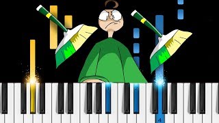 Baldi's Basics - SWEEPING TIME (YoruShika) - Piano Tutorial / Piano Cover