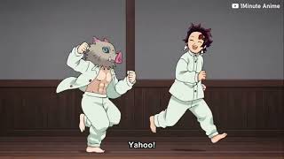 Tanjiro And Inosuke Get New Swords Demon Slayer Funny Moments