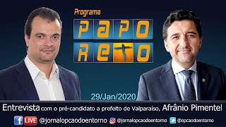 Entrevista com o ex-vereador e pré-candidato a prefeito de Valparaíso. Afrânio Pimentel