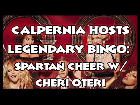 Legendary Bingo for Charity: Calpernia Does A Spartan Cheer...